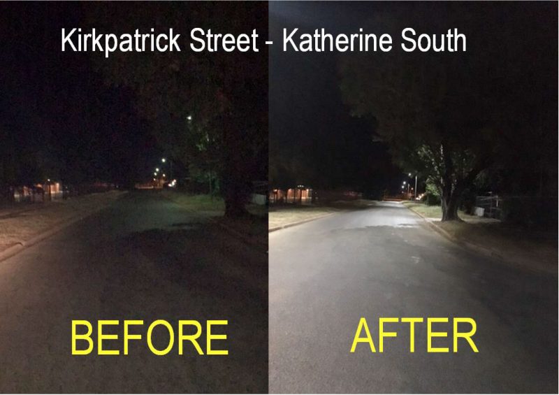 street lighting katherine