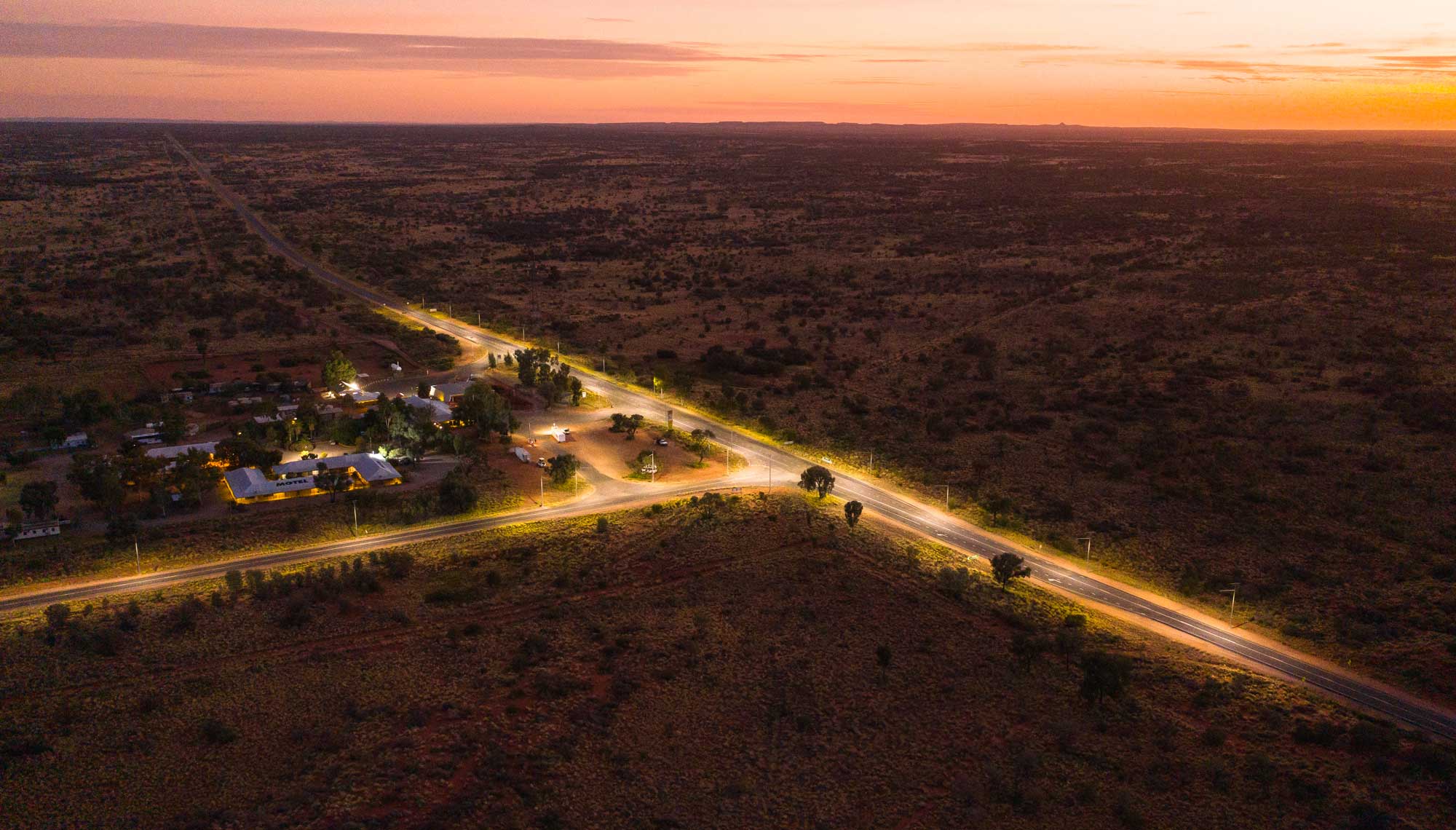 Solar Roadway Lighting – Erldunda Roadhouse